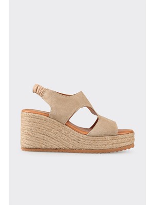 Elle Naturel Deri Kadın Espadril