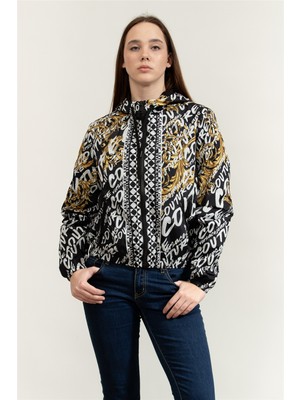 Versace Jeans Couture Brush Kadın Mont Siyah