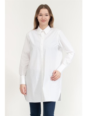 Karl Lagerfeld Rhinestone  Kadın Tunik Beyaz