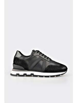 Elle Black Leather Men's Sneakers