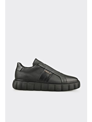 Elle Black Leather Men's Sneakers