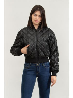 Karl Lagerfeld Kadın Mont Siyah
