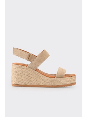Elle Naturel Deri Kadın Espadril