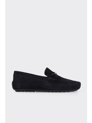 Elle Navy Leather Men's Casual Shoes