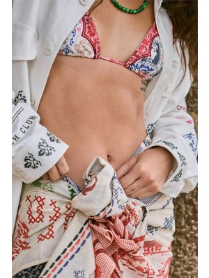Agua Bendıta Agua Bendita Lolita Tissu 20060 Kadın Bikini Üstü Çok Renkli