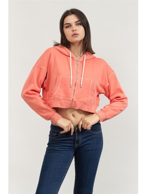 Dkny Kadın Fermuarlı Sweatshirt Çok Renkli