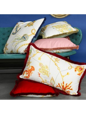 Baci Milano Portofino Yastık 40 cm x 70 cm Kırmızı