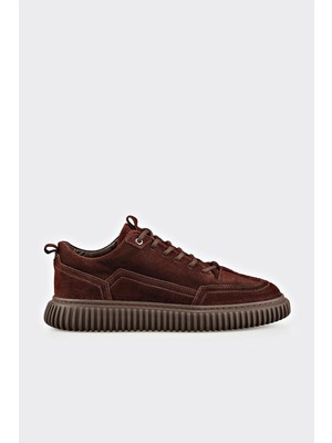 Elle Brown Leather Men's Casual Shoes