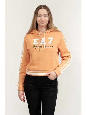 Ea7 Kadın Kapüşonlu Sweatshirt Gri