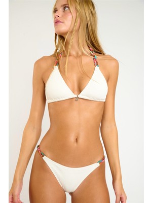 Banana Moon Kadın Desna Chainy Culotte Bain Bikini Altı Ekru