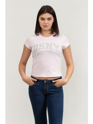 Dkny Kadın Bisiklet Yaka T-Shirt Çok Renkli