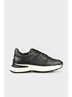 Elle Black Leather Men's Sneakers