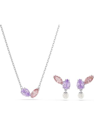 Swarovski SWR5746577 Inci Kadın Kolye ve Küpe Seti