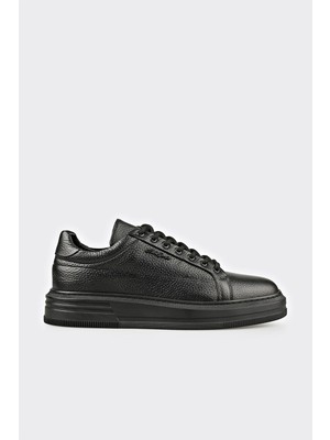 Elle Black Leather Men's Sneakers