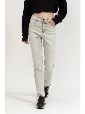 Replay Mjla Super Slim High Waist Kadın Jean Pantolon Gri