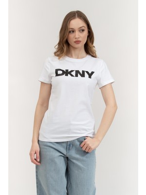 Dkny Kadın Bisiklet Yaka T-Shirt Siyah