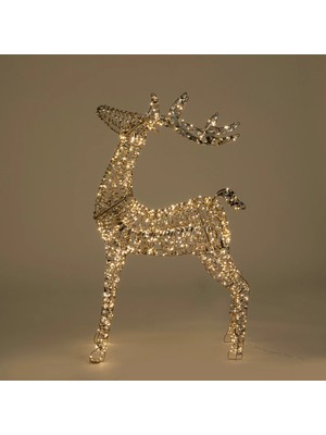 Chakra Olu LED Light-Up Reindeer Decor 100 cm Gold