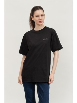 Replay Regular Kadın Bisiklet Yaka T-Shirt Siyah