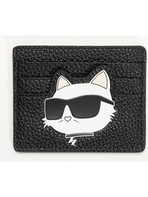 Karl Lagerfeld Ikon Pebble Kadın Kartlık Siyah