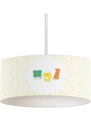 Itsy Bitsy Kids Alphabed Tavan Aydınlatması, Çok Renkli, 40CM