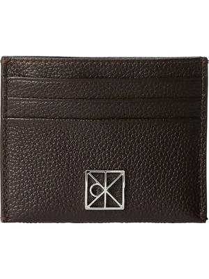 Calvin Klein Emblem Hw Pebble Cardholder Kadın Kartlık Kahverengi