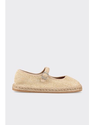 Elle Naturel Deri Kadın Espadril