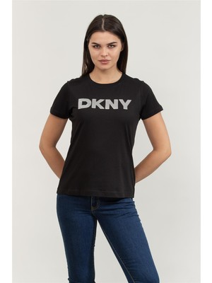 Dkny Kadın Bisiklet Yaka T-Shirt Çok Renkli