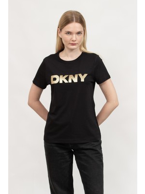 Dkny Kadın Bisiklet Yaka T-Shirt Çok Renkli