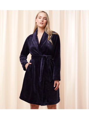 Trıumph Triumph Robes Fleece Robe 01 Sabahlık Mavi