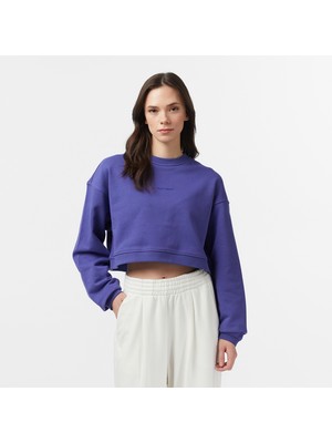 Les Benjamins Essentials 301 Kadın Mor Sweatshirt