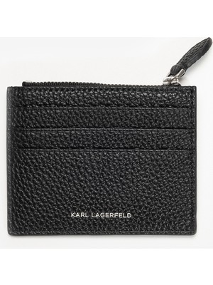 Karl Lagerfeld Ikon Pebble Kadın Kartlık Siyah