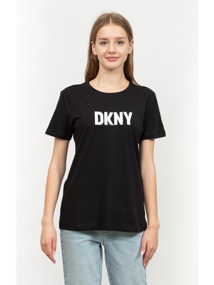 Dkny Kadın Bisiklet Yaka T-Shirt Çok Renkli