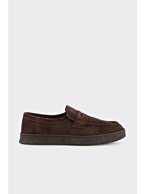 Elle Brown Leather Men's Casual Shoes
