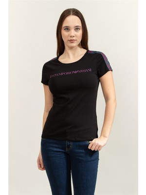Ea7 Kadın T-Shirt Siyah