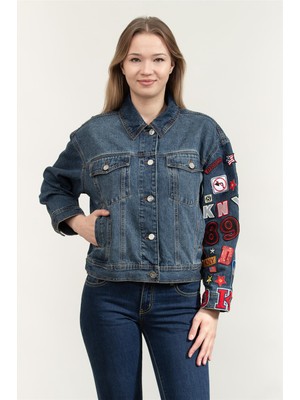 Dkny Kadın Jean Ceket Çok Renkli