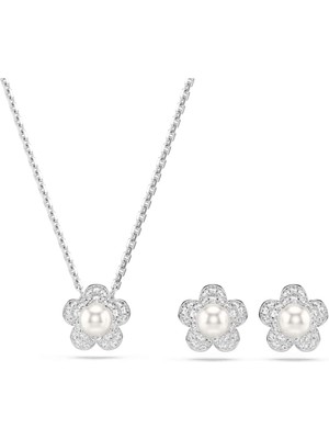 Swarovski SWR5749180 Inci Kadın Kolye ve Küpe Seti