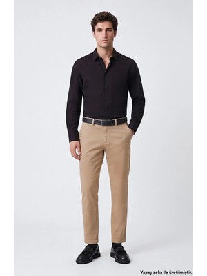 Network Siyah Slim Fit Gömlek