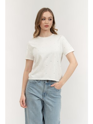 Dkny Kadın Bisiklet Yaka Sweatshirt Fil Dişi