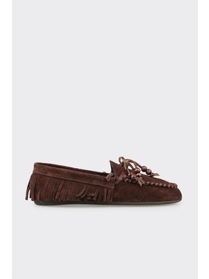 Elle Brown Leather Women's Casual Shoes