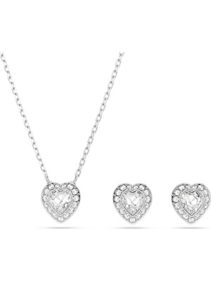 Swarovski SWR5720849 Kalpli Kadın Kolye ve Küpe Seti