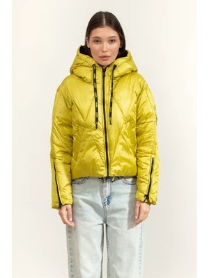 Dkny Cropped Puffer Jkt Kadın Şişme Mont Çok Renkli