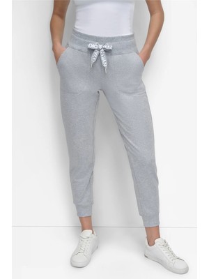 Dkny Kadın 2-Tone Dc Cuff Jogge Jogger Pantolon Gri
