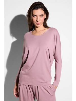Zımmerlı Zimmerli Pureness Kadın Uzun Kollu T-Shirt Lila