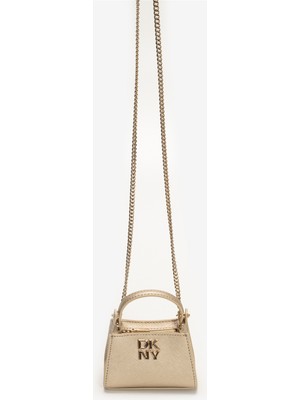 Dkny Foster Micro Crossbody Kadın Mini Omuz Çantası Altın