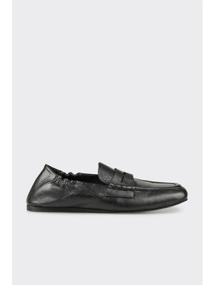 Elle Black Leather Women's Casual Shoes
