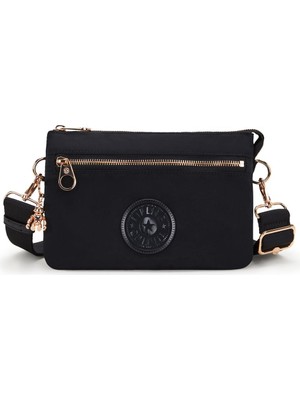 Kıplıng Kipling Riri Zip Charm Kadın Mini Omuz Çantası Siyah