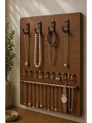Maison Luré Antik Renk Metal Takı Askısı Seti, 4 Adet, Şık ve Dayanıklı Tasarım