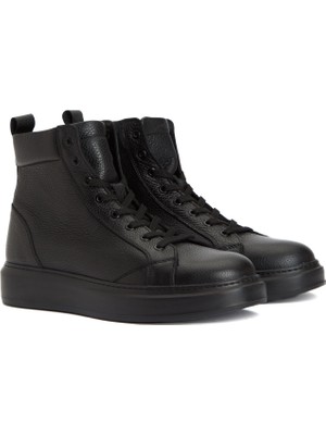 Divarese Dıvarese Siyah Erkek Deri Sneaker Bot