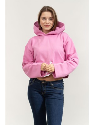 Karl Lagerfeld Karl Signature Hem Kadın Kapüşonlu Sweatshirt Lila