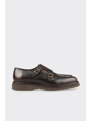 Elle Brown Leather Men's Casual Shoes